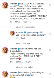 Tonto Dikeh's comments Tonto Dikeh's comments