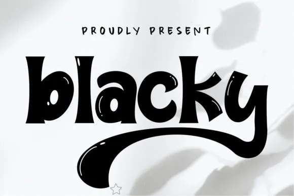 Blacky – Backyard blacky font