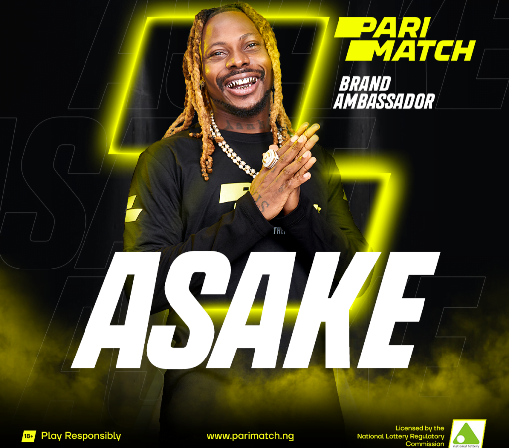 Asake Was Unveiled In November 2022 As Betting Operator Parimatch’s First brand Ambassador.